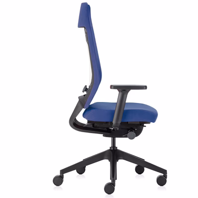 Immagine di Sedia operativa JOYCE struttura nero blu