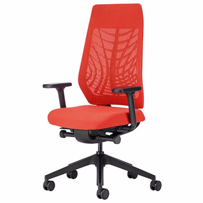 Immagine di Sedia operativa JOYCE struttura nero rosso