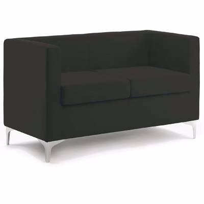 Immagine di Divano Mstyle KOCKA 2 posti ecopelle nero