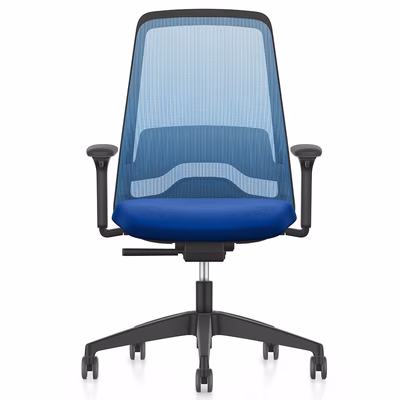 Immagine di Sedia operativa NEW EVERY struttura nera blu