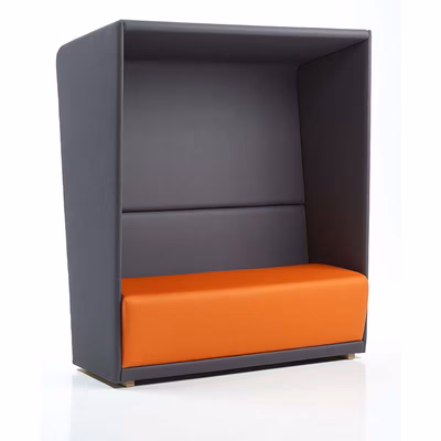 Immagine di Divano crt prive' con tetto - basi colore arancio