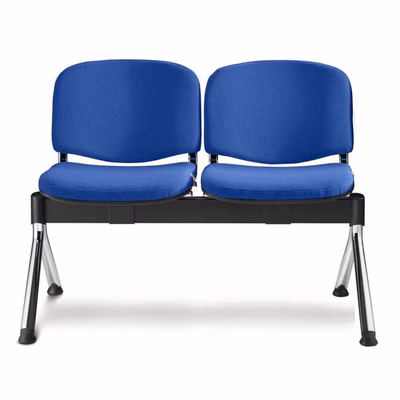 Immagine di Sedia ELICA ISO su trave 2p tessuto blu