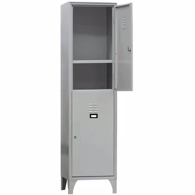 Immagine di Armadio metallico sovrapposto 2P 40x50x175 grigio