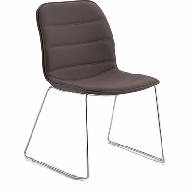 Immagine di Sedia GEA base su slitta colore grigio antracite