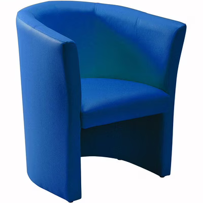 Immagine di Poltrona MAYA ad un posto ecopelle blu