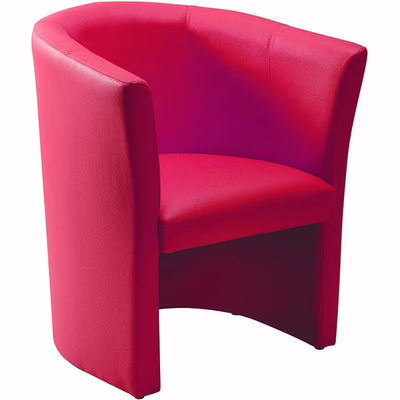 Immagine di Poltrona MAYA ad un posto ecopelle rosso