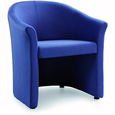 Immagine di Poltrona MIDA ad un posto ecopelle blu