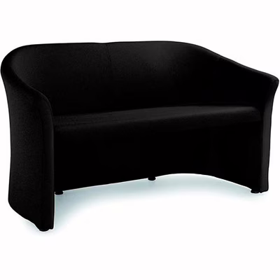 Immagine di Divano MIDA a due posti ecopelle nero