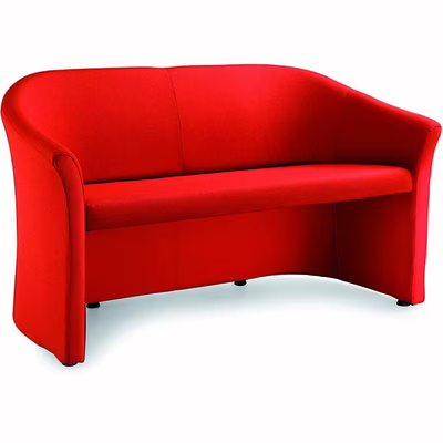 Immagine di Divano MIDA a due posti ecopelle rosso