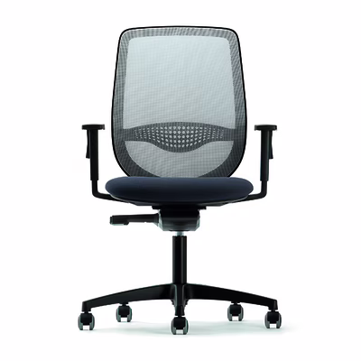Immagine di Sedia operativa OKAY schienale rete nera sedile grigio antracite