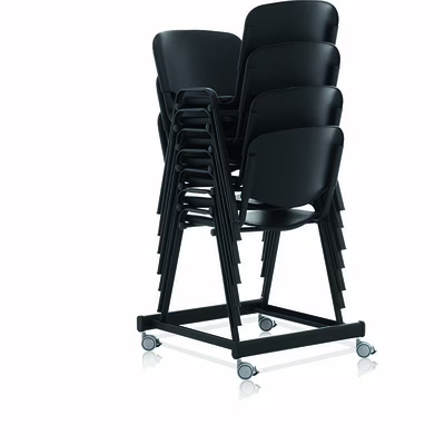 Immagine di Carrello in metallo per sedie LEO x12sedie