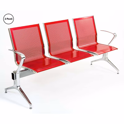 Immagine di Sedute su trave NAXOS A 2 posti colore Rosso