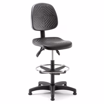 Immagine di Sgabello WORKING in poliuretano colore nero