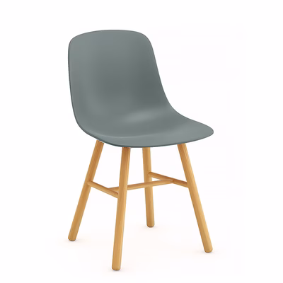 Immagine di Sedia PURE LOOP MONO RETRO str.nat. verde militare