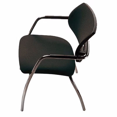 Immagine di Sedia visitatore SYSTEM ecopelle nero