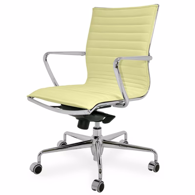 Immagine di Poltrona ALIA TOP schienale medio pelle beige