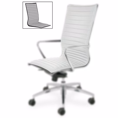 Immagine di Cuscino sedile-schienale alto multifasce pelle bi