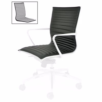 Immagine di Cuscino sedile-schienale medio multifasce ecop nero