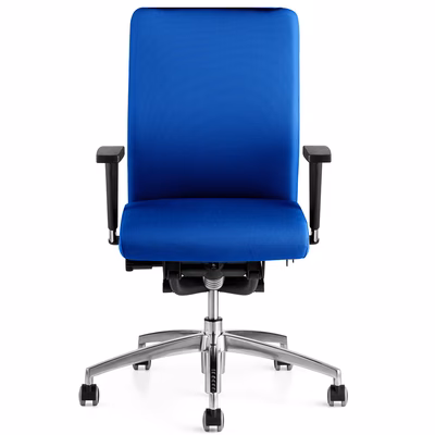 Immagine di Sedia CRONO 24 con braccioli tessuto blu