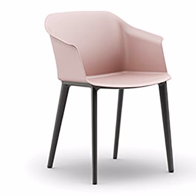 Immagine di Sedia GOSSIP 4 gambe in plastica monoscocca cipria