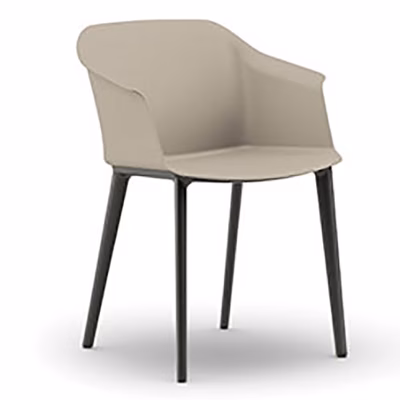 Immagine di Sedia GOSSIP 4 gambe in plastica monoscocca terra