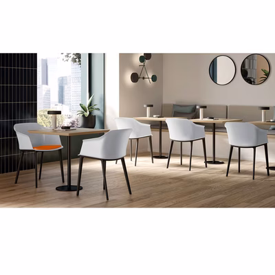 Immagine di Supplemento cuscino imbottito rivestimento tessuto arancione