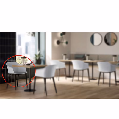 Immagine di Supplemento cuscino imbottito rivestimento tessuto grigio