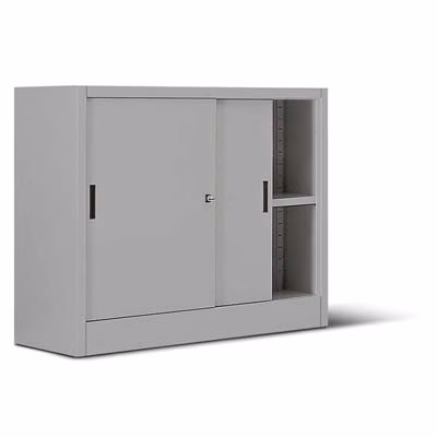 Immagine di Armadio met. ante scorrevoli 180x45x88 grigio