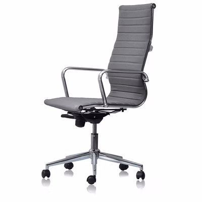 Immagine di Sedia direzionale MANAGER schienale alto tessuto grigia