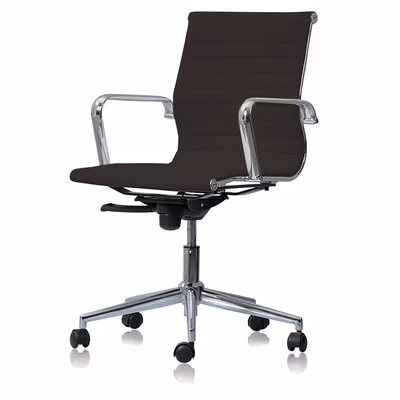 Immagine di Sedia direzionale MANAGER schienale medio tessuto nera