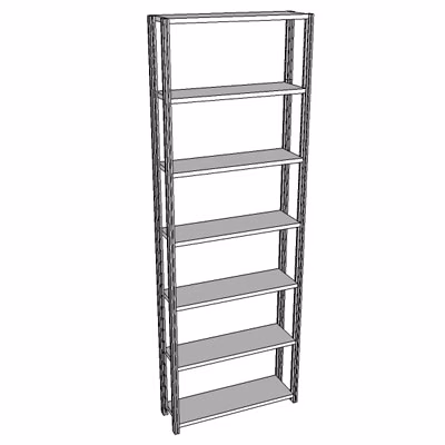 Immagine di Scaffalatura incastro base 87x30,5x300 zincata