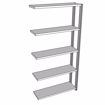 Immagine di Scaffalatura incastro mod/agg. 103,5x40,5x200 gr