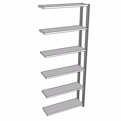 Immagine di Scaffalatura incastro mod/agg. 103,5x40,5x250 zinc