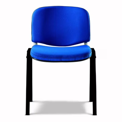 Immagine di Sedia di attesa ELICA ISO PLUS struttura nera tessuto blu