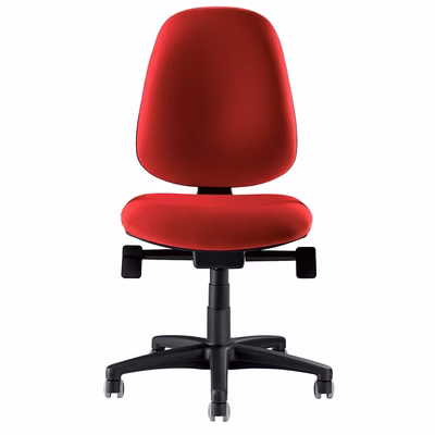 Immagine di Sedia operativa ELICA ZIP senza braccioli tessuto rosso