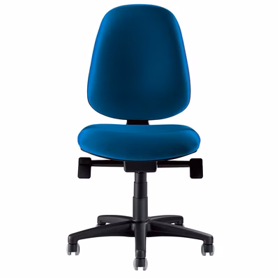 Immagine di Sedia operativa ELICA ZIP senza braccioli ecopelle blu