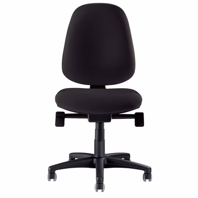 Immagine di Sedia operativa ELICA ZIP senza braccioli ecopelle nero