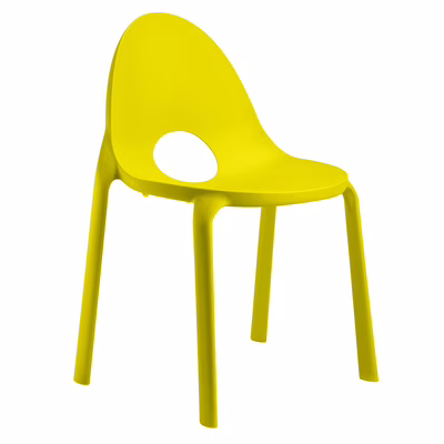 Immagine di Sedia DROP in polipropilene senape
