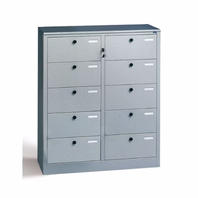 Immagine di Cartelliera metallica 10 vani chius. centralizzata