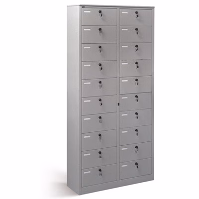 Immagine di Cartelliera metallica 20 vani chius. singola