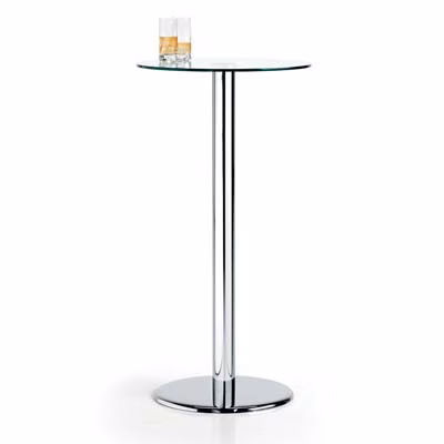 Immagine di Tavolo piano diam. cm 60 vt trasparente h115