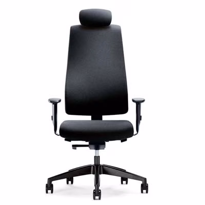 Immagine di Sedia semidirezionale INTERSTUHL GOAL base nylon colore nero