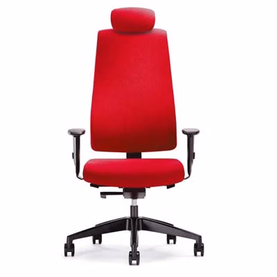 Immagine di Sedia semidirezionale INTERSTUHL GOAL base nylon colore ro