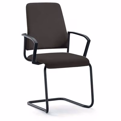 Immagine di Sedia visit. INTERSTUHL GOAL telaio nero sed. nero