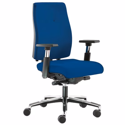 Immagine di Sedia operativa SAX24 senza poggiatesta blu