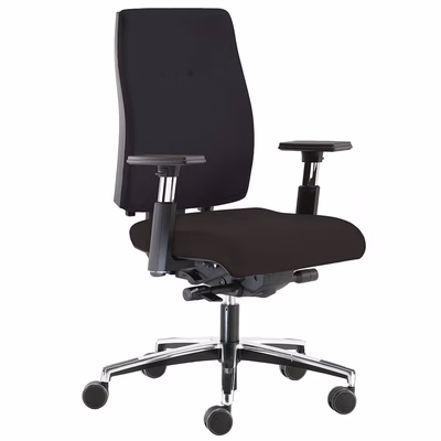 Immagine di Sedia operativa SAX24 senza poggiatesta nera