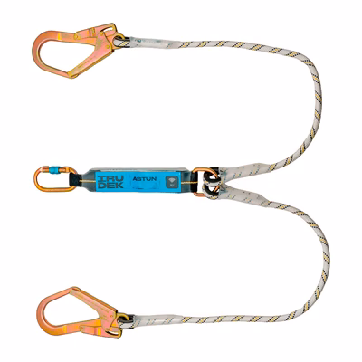 Immagine di Assorbitore doppia corda semistatica IRUDEK ASTUN Y 180HSS 363 con connettori in acciaio