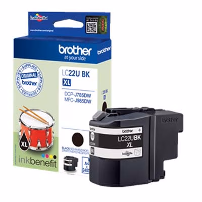 Immagine di Inkjet BROTHER LC-22UBK nero 2400 copie