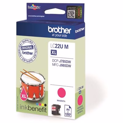 Immagine di Inkjet BROTHER LC-22UM magenta 1200 copie
