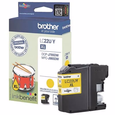 Immagine di Inkjet BROTHER LC-22UY giallo 1200 copie